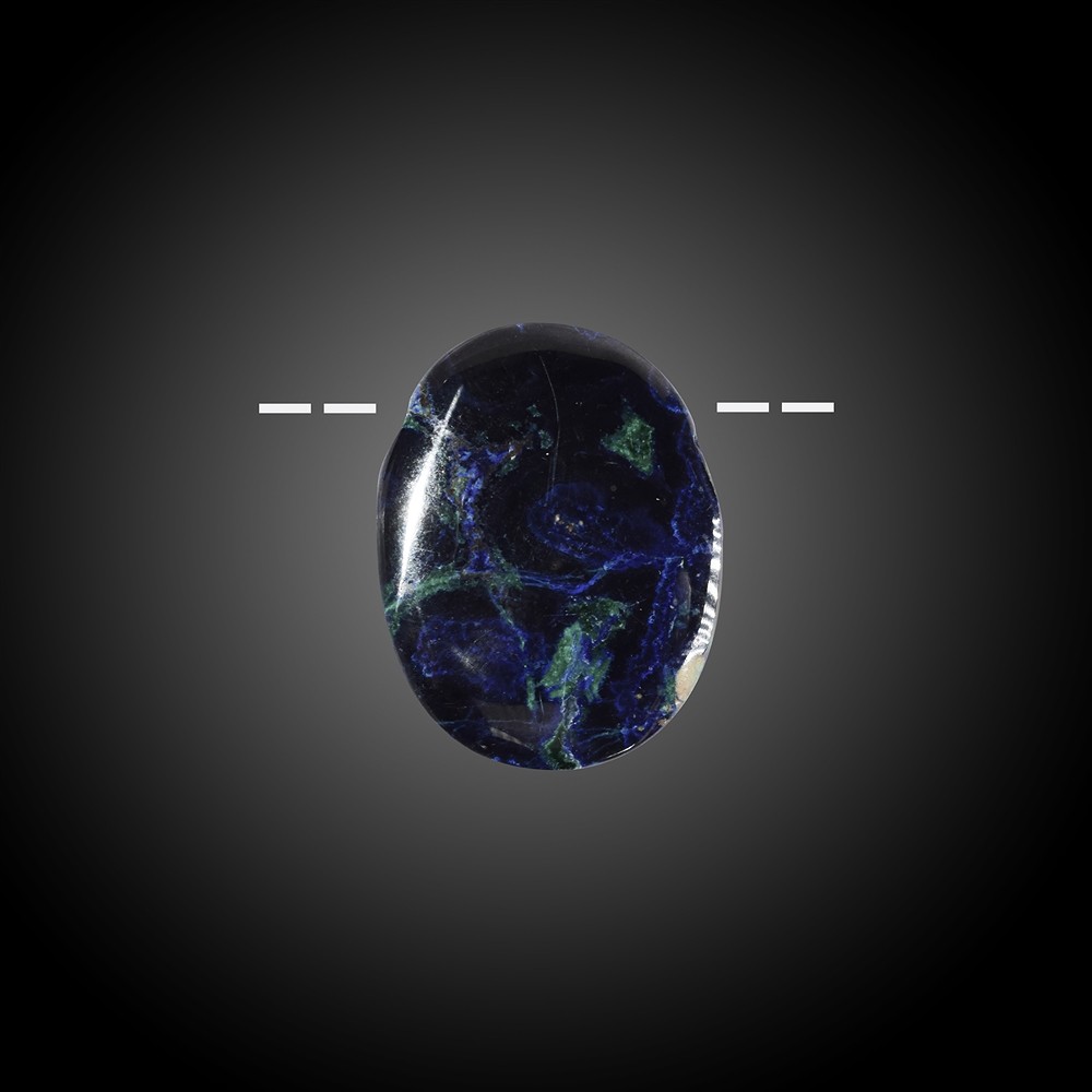 Azurit-Malachit (stab.) gebohrt Unikat 017 | GH Edelsteine, Heilsteine & Schmuck