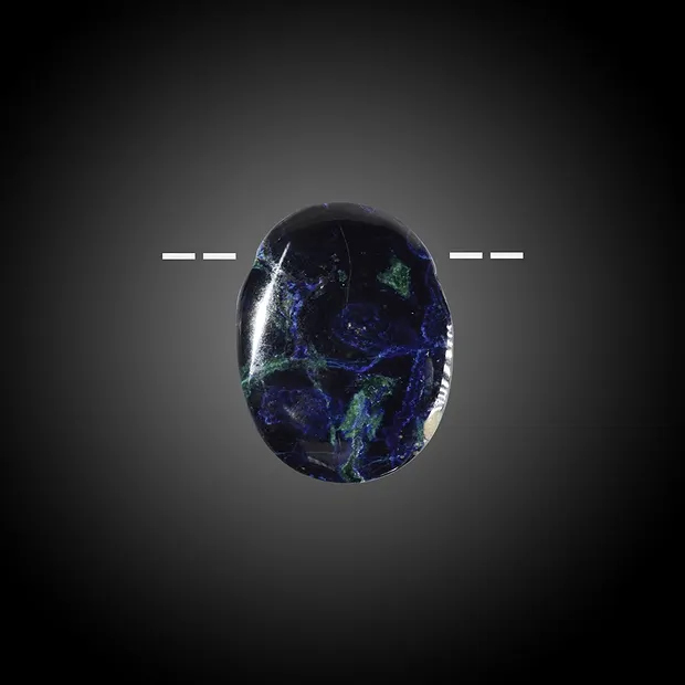 Azurit-Malachit (stab.) gebohrt Unikat 017 | GH Edelsteine, Heilsteine & Schmuck