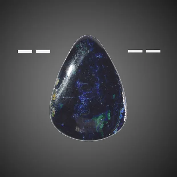 Azurit-Malachit (stab.) gebohrt Unikat 018 | GH Edelsteine, Heilsteine & Schmuck