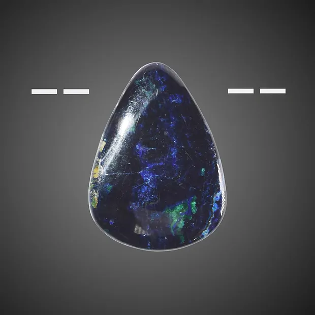 Azurite-Malachite (stab.) esemplare unico perforato 018 | Marco Schreier