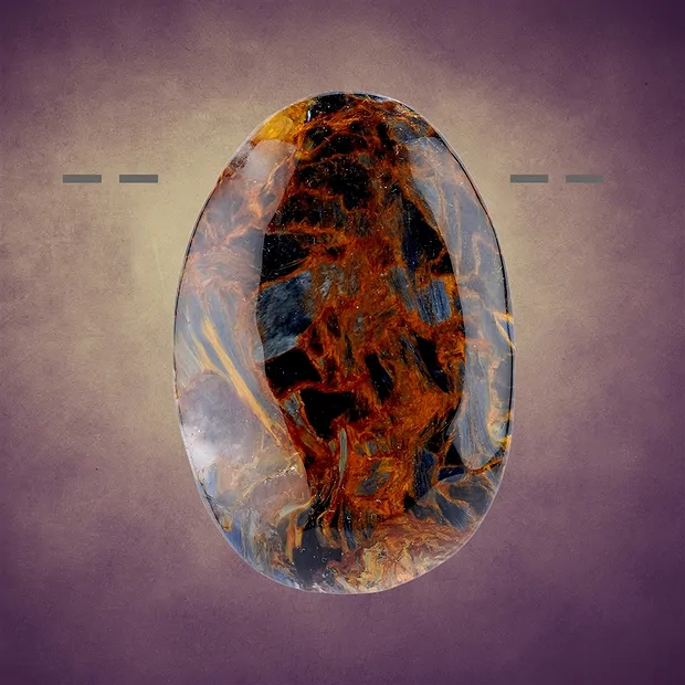 Cabochon Pietersite drilled unique #004 | wholesaler gems & healing stones