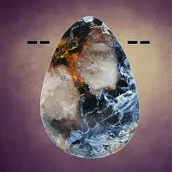 2811195019 Cabochon Pietersite drilled unique 019 | Schreier gems, healing stones & jewelry