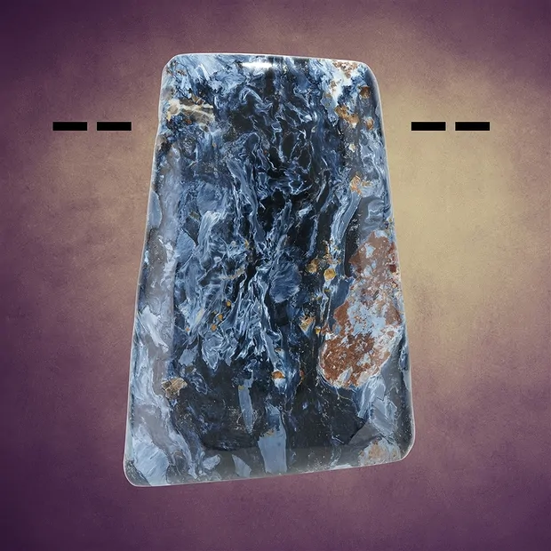 Cabochon Pietersit gebohrt Unikat 021 | Edelsteine, Heilsteine & Schmuck-Handel