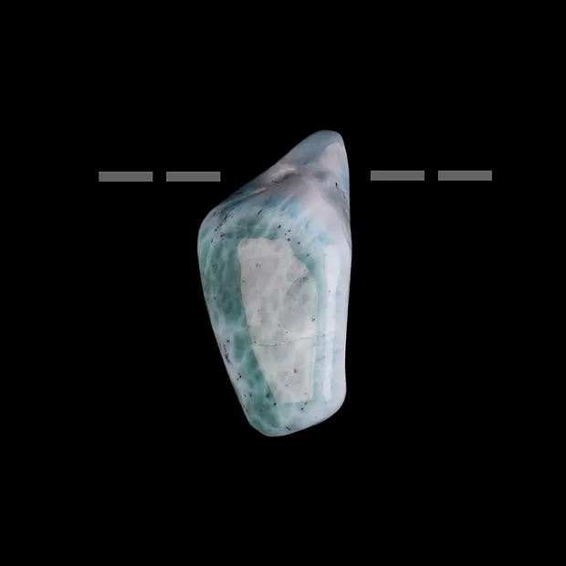 Trommelstein Larimar gebohrt Unikat 038 | GH Edelsteine, Heilsteine & Schmuck