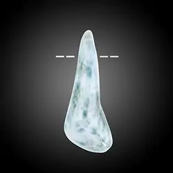 2811196074 Trommelstein Larimar gebohrt Unikat 074 | GH Edelsteine, Heilsteine & Schmuck