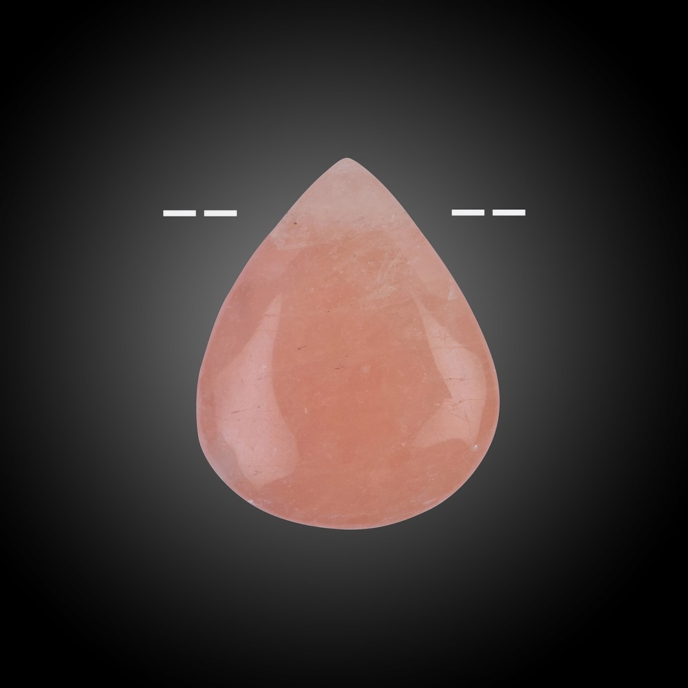 Freeform Morganite drilled unique #037 | Schreier gems, healing stones & jewelry