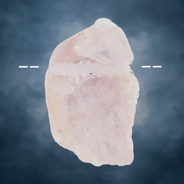 Freeform Morganite drilled unique 043 | wholesale gems, healing stones & jewelry