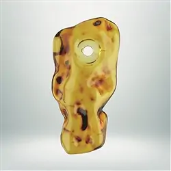 2811309014 Copal drilled unique 014, 7,5cm | wholesaler gems, healing stones & jewelry