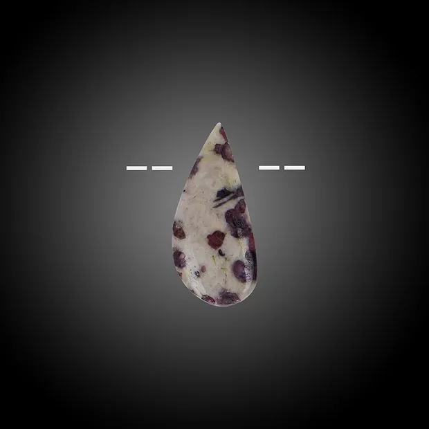 Cabochon tourmaline (pink) drilled in matrix Unique 017 | Marco Schreier