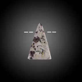 Cabochon tourmaline (pink) drilled in matrix Unique 018 | Marco Schreier