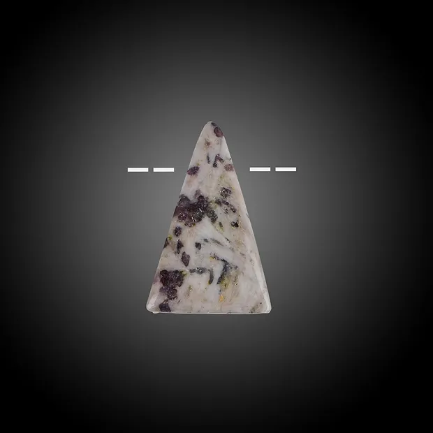 Cabochon tourmaline (pink) drilled in matrix Unique 018 | Marco Schreier