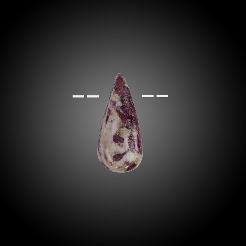 Cabochon tourmaline (pink) drilled in matrix Unique 019 | Marco Schreier