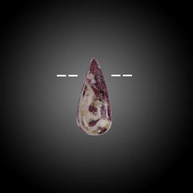 Cabochon Turmalin (rosa) in Matrix gebohrt Unikat 019 | Marco Schreier