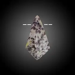 2811353020 Cabochon Turmalin (rosa) in Matrix gebohrt Unikat 020 | Marco Schreier