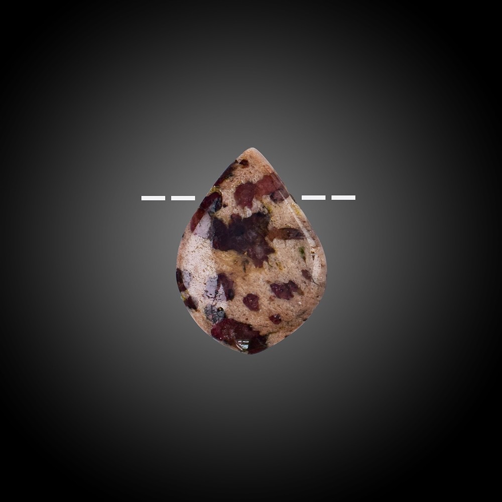 Tormalina cabochon (rosa) forata in matrice Unique 022 | Marco Schreier