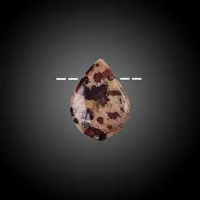 Tormalina cabochon (rosa) forata in matrice Unique 022 | Marco Schreier