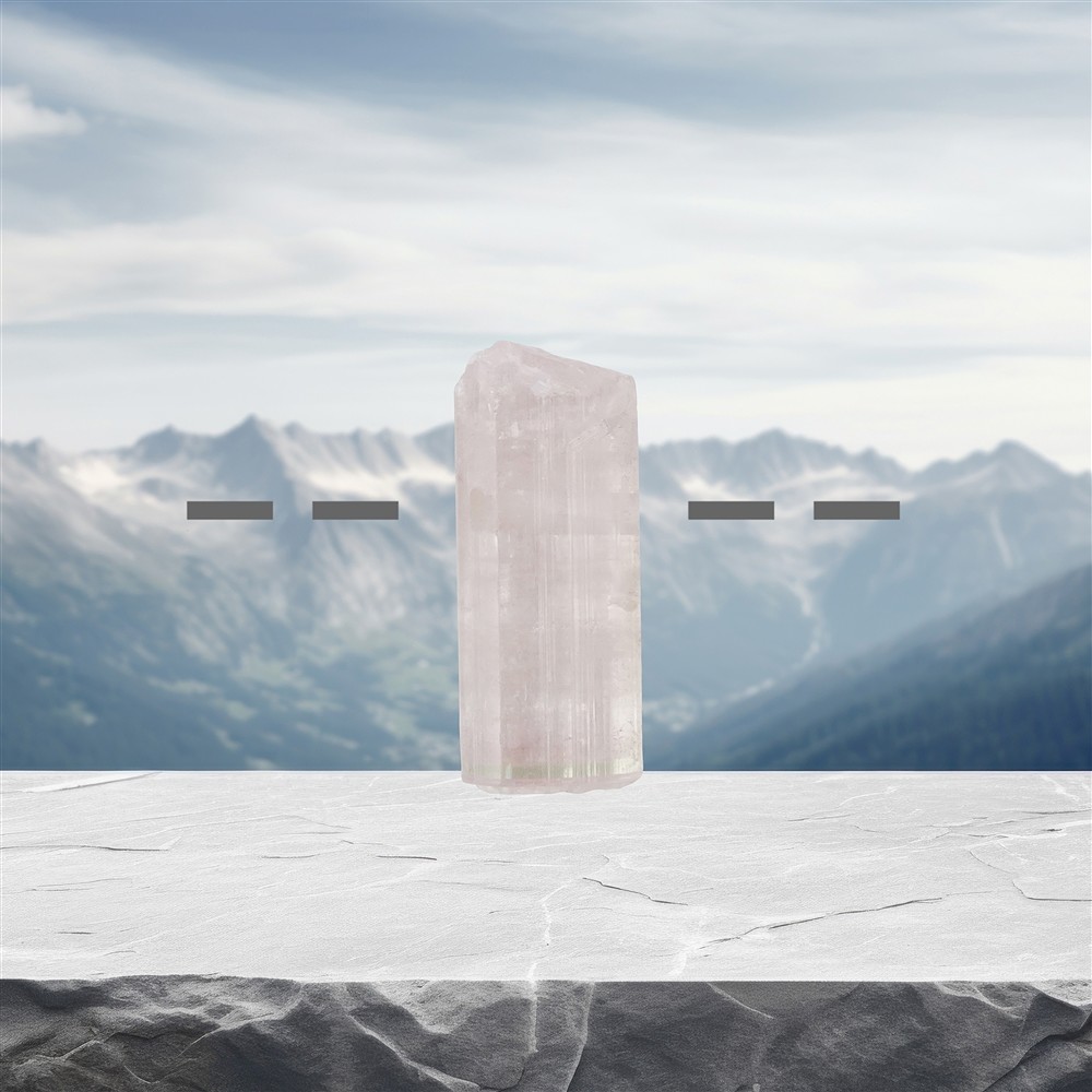 Tormalina cristallo grezzo (rosa) forata, 2,7 cm, unico 028 | Marco Schreier