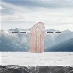 2811353029 Tormalina cristallo grezzo (rosa) forata, 2,6 cm, unico 029 | Marco Schreier