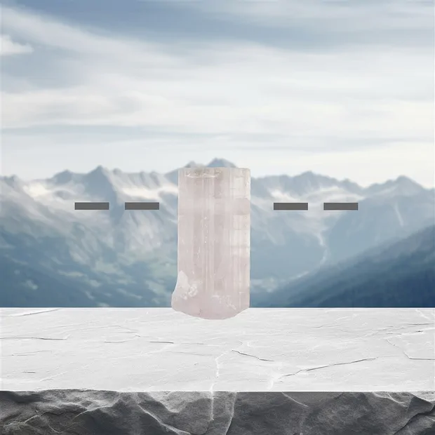 Cristal brut Tourmaline (rose) percée, 2,3cm, Pièces uniques 030 | Marco Schreier