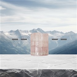 2811353031 Tormalina cristallina grezza (rosa) forata, 2,0 cm, unico 031 | Marco Schreier