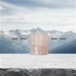 2811353031 Turmalina cristalina en bruto (rosa) perforada, 2,0cm, única 031 | Marco Schreier