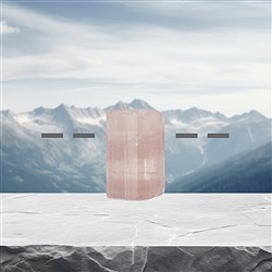 2811353032 Tormalina cristallo grezzo (rosa) forata, 2,2 cm, unico 032 | Marco Schreier