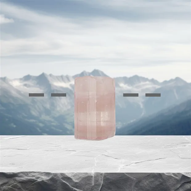 Raw crystal tourmaline (pink) drilled, 2.2 cm, unique 032 | Marco Schreier