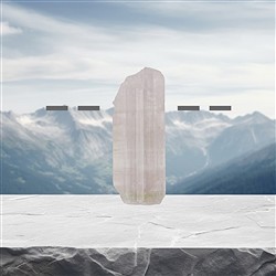 2811353033 Turmalina cristalina en bruto (rosa) perforada, 3,2cm, única 033 | Marco Schreier