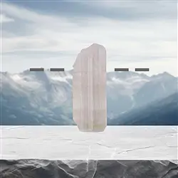 2811353033 Turmalina cristalina en bruto (rosa) perforada, 3,2cm, única 033 | Marco Schreier