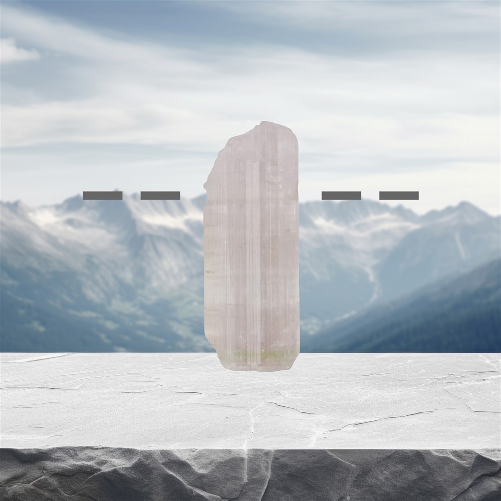 Tormalina cristallo grezzo (rosa) forata, 3,2 cm, unico 033 | Marco Schreier