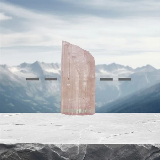 Rohkristall Turmalin (rosa) gebohrt, 3,0cm, Unikat 035 | Marco Schreier