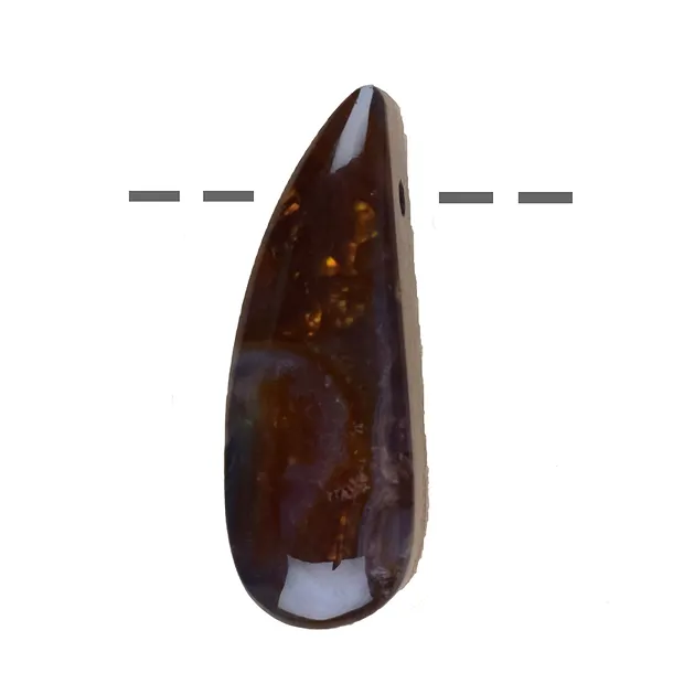 Freeform fire agate drilled unique 009 | Schreier gems, healing stones & jewelry