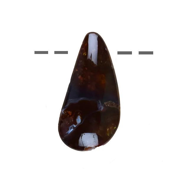 Freeform Agate de feu percée Pièces uniques 011 | Marco Schreier