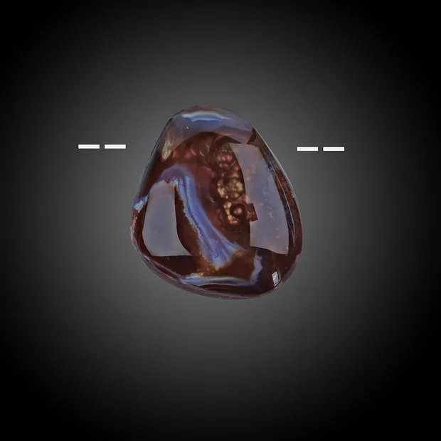 Freeform fire agate drilled unique 019 | Schreier gems, healing stones & jewelry