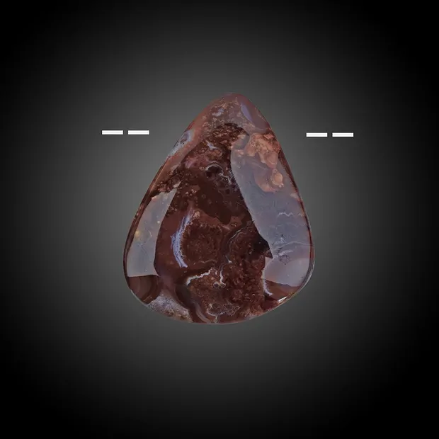 Freeform Agate de feu percée Pièces uniques 023 | Marco Schreier