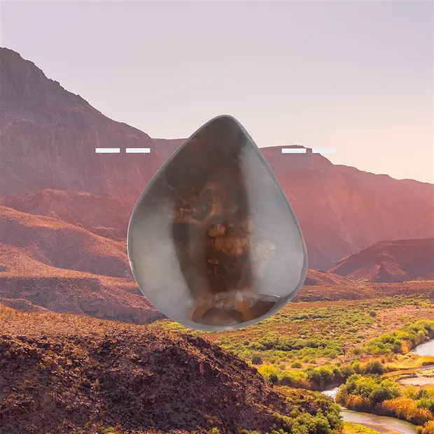 Freeform Agate de feu percée Pièces uniques 032 | Marco Schreier