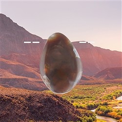 2811399039 Freeform fire agate drilled unique 039 | Schreier gems, healing stones & jewelry