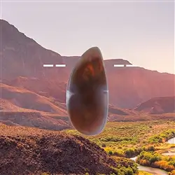 2811399041 Ágata de fuego Freeform perforada única 041 | Marco Schreier