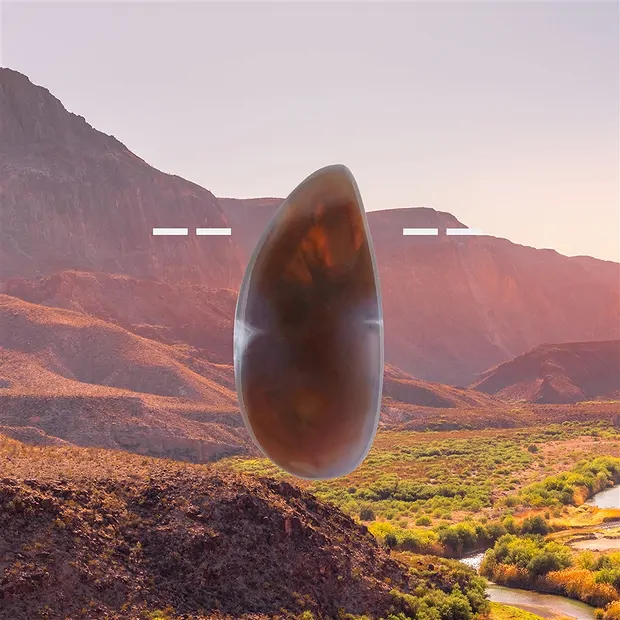 Freeform Feuerachat gebohrt Unikat 041 | Edelsteine, Heilsteine & Schmuck-Handel