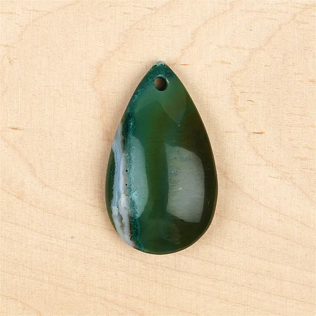 Cabochon Gem Silica gebohrt Unikat 004 | Edelsteine, Heilsteine & Schmuck-Handel