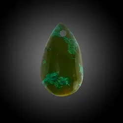 2811446018 Cabochon Gem Silica gebohrt Unikat 018 | Edelsteine, Heilsteine & Schmuck-Handel