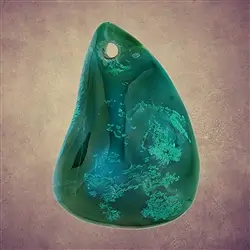 2811446021 Cabochon Gem Silica gebohrt Unikat 021 | Edelsteine, Heilsteine & Schmuck-Handel