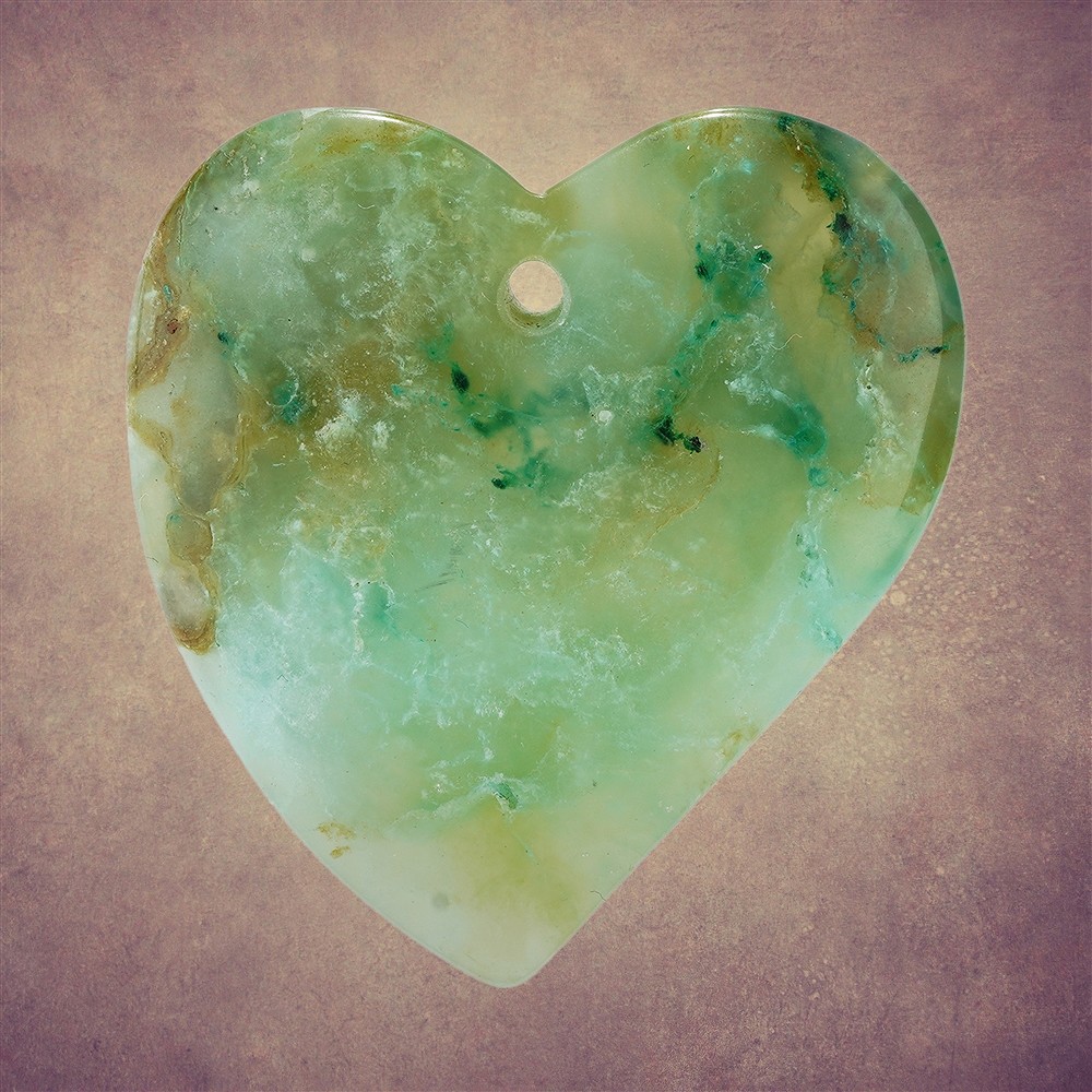 Cabochon Gem Silica gebohrt Unikat 030 | Edelsteine, Heilsteine & Schmuck-Handel