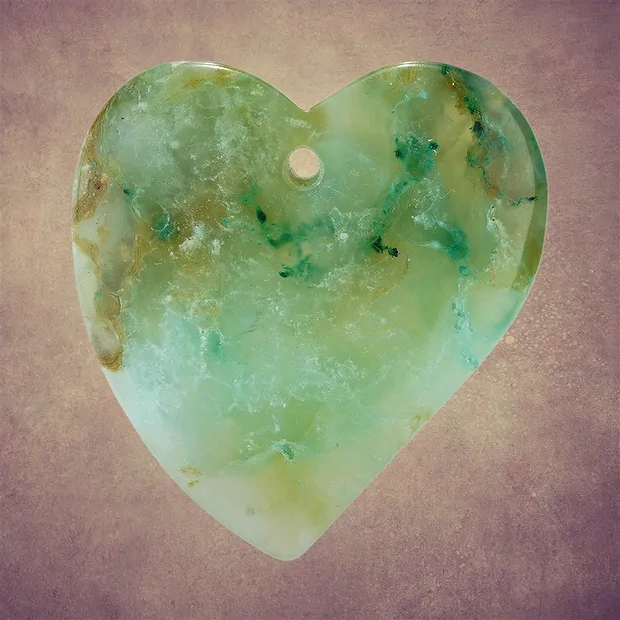 Cabochon Gem Silica gebohrt Unikat 030 | Edelsteine, Heilsteine & Schmuck-Handel