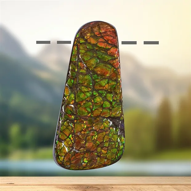 Ammolite percée Pièces uniques 026 | Marco Schreier