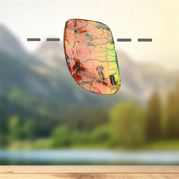 Ammolite percée Pièces uniques 085 | Marco Schreier