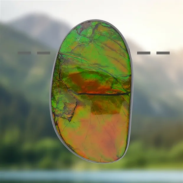 Ammolite drilled unique 107, 5.5cm | wholesaler gems, healing stones & jewelry