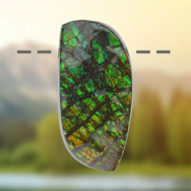 Ammolite drilled unique 108, 5.8cm | wholesaler gems, healing stones & jewelry