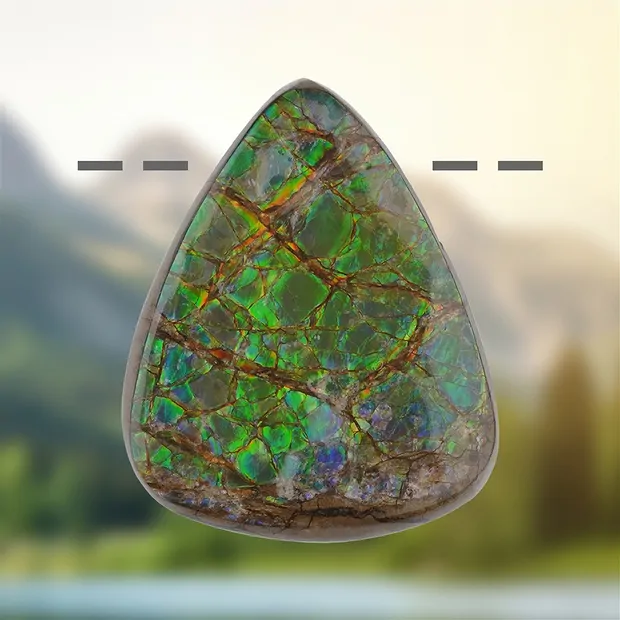 Ammolite percée Pièces uniques 111, 5,0cm | Marco Schreier