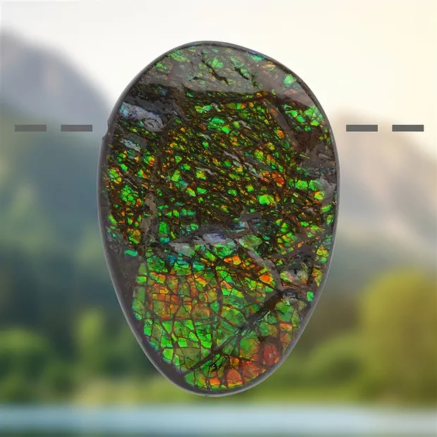 Ammolite percée Pièces uniques 112, 5,8cm | Marco Schreier